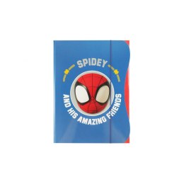 Teczka kartonowa na gumkę Beniamin z gumką Spider Man A4 kolor: miks