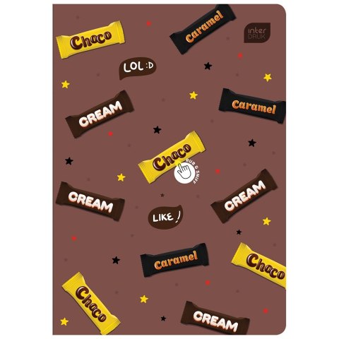Zeszyt zapachowy CHOCOLATE A5 32k. 70g krata Interdruk (ZE32#ZAPCHO)