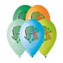 Balon gumowy Premium Hel Lets Dino Party 13 cali/5 szt. mix 13cal Godan (GS120/854)