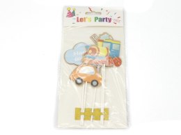 Dekoracja na tort topper pojazdy One Dollar (362253)