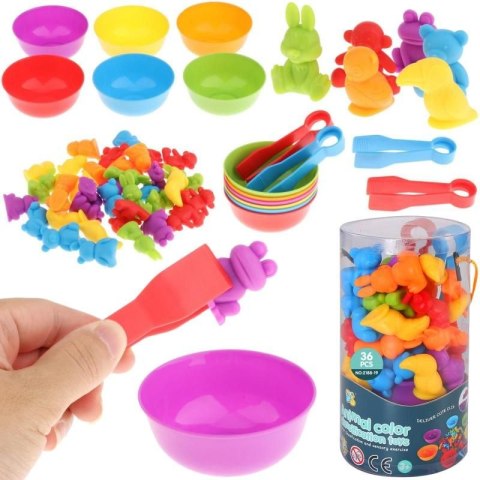 Gra edukacyjna ZWIERZĄTKA DO NAUKI LICZENIA I KOLORÓW Trifox (A-2619)