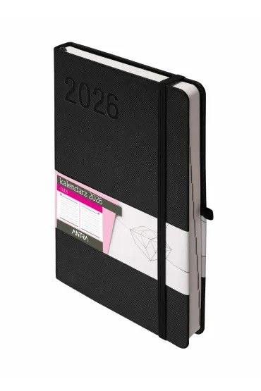 Kalendarz książkowy (terminarz) 2026 RUBI terminarz A5 Antra (czarny)