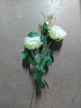 Kwiaty róża 3 szt. 67cm biała Home And Garden (6751)