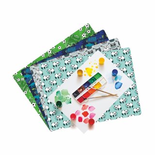 Podkład na biurko nadruk dinozaur granatowe plastik [mm:] 380x560 Biurfol (PSN-04-03)