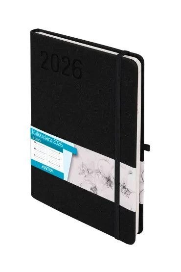 Kalendarz książkowy (terminarz) 2026 SAKURA TDW A5 Antra (czarny)
