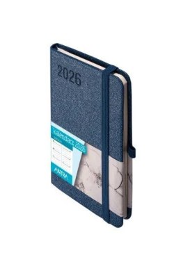 Kalendarz książkowy (terminarz) 2026 SAKURA TDW A6 Antra (GRANATOWY)