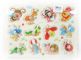 Układanka drewniana insekty Bigtoys (BPUZ8263)