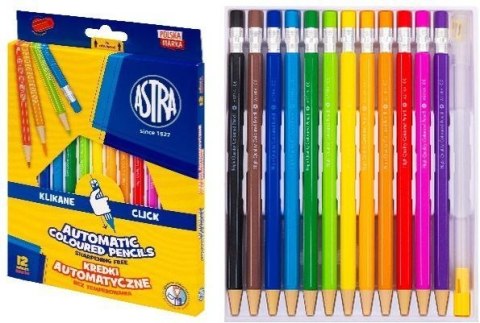 Kredki ołówkowe bez temperowania 12 kol. Astra (312025005)