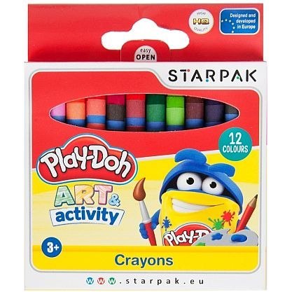 Kredki świecowe Play-Doh 12 kol. Starpak (453892)