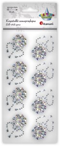 Kryształki Craft-Fun Series kwiaty srebrne Titanum (25BJ033141-1)