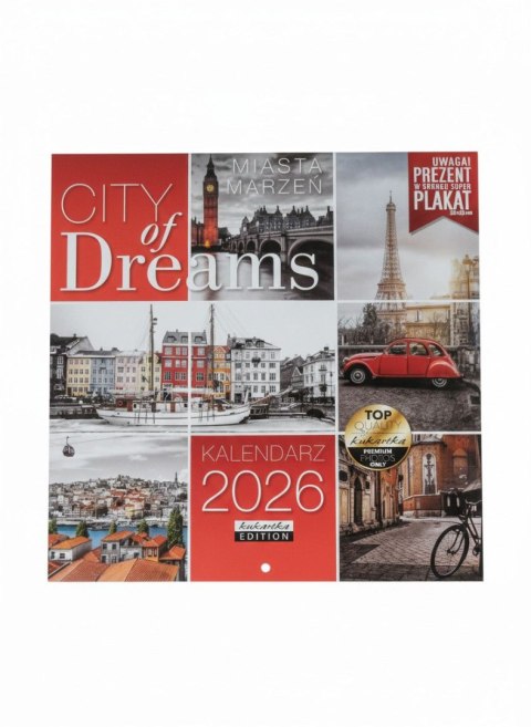 Kalendarz ścienny classic CITY OF DREAMS Kukartka