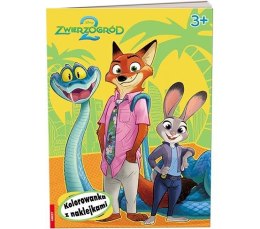 Książka dla dzieci Zwierzogród 2 Kolorowanka z Naklejkami Ameet (NA 9142)