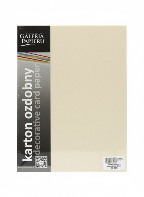 Papier ozdobny (wizytówkowy) iceland A4 kremowy 250g Galeria Papieru (200602)