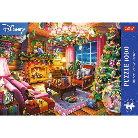 Puzzle Premium Plus Świąteczna chatka Disney 1000 el. Trefl (10916)