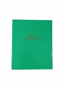 Teczka do akt osobowych A4 zielony tektura Kieltech (z ringiem)