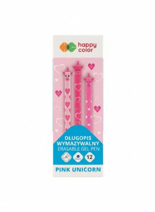 Długopis wymazywalny wymazywalny HA 4120 01PU-3 wkład niebieski 0,5mm Happy Color