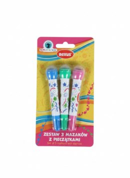 Flamaster z pieczątkami 3 kol. Beniamin (112821)