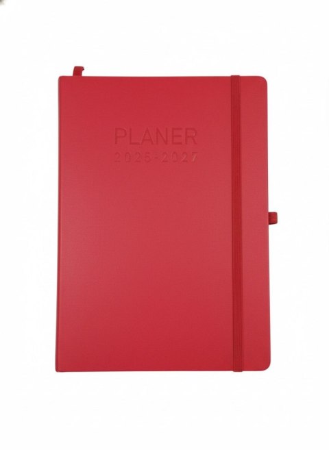 Kalendarz książkowy (terminarz) planer czerwony 30 miesięczny B5 Antra (2025/2026)