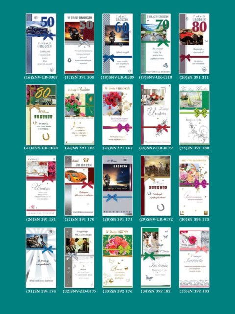 Kartka składana SatyNova SN / SNV DL [mm:] 230x122 Artis collage