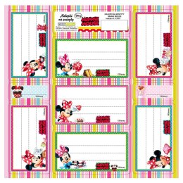 Naklejka na zeszyt Myszka Minnie [mm:] 165x165 Derform (NNZMM)