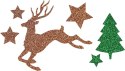 Naklejka (nalepka) Craft-Fun Series Choinki, renifery, gwiazdki Titanum (22LJ1202)