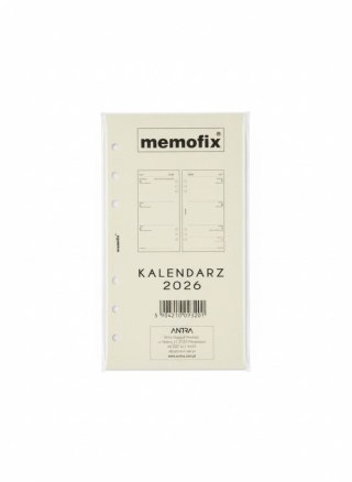 Wkład do organizera kalendarz B6 TDW Antra (2026)