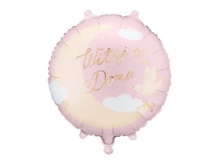 Balon foliowy Witaj w domu 18cal Partydeco (FB349-081J)