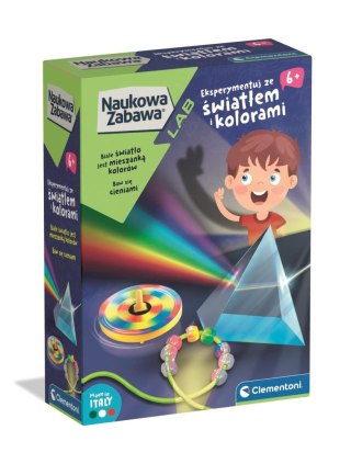 Zestaw kreatywny dla dzieci Naukowa zabawa Światło i Kolory Clementoni (50408)