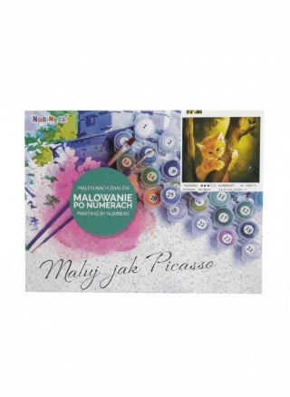 Zestaw kreatywny malowanie po numerach - kotek na drzewie Norimpex (NO-1008272)