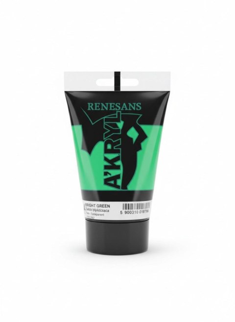 Farba akrylowa kolor: zielony 100ml Renesans (14)