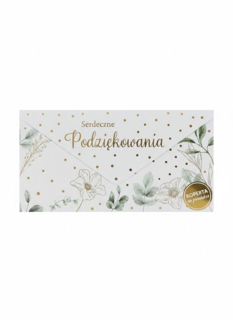 Koperta Podziękowania DL mix Kukartka (KOP) 1 sztuk