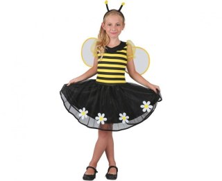 Kostium dla dzieci Słodka Pszczółka (sukienka, opaska, skrzydełka), rozm. 130/140 cm Godan (SL-SP13)