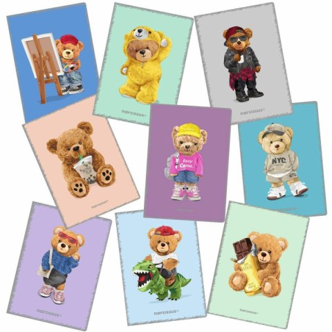 Zeszyt Teddies A5 60k. 80g krata Narcissus