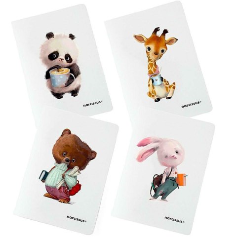 Zeszyt cute PP A4 60k. 80g krata Narcissus