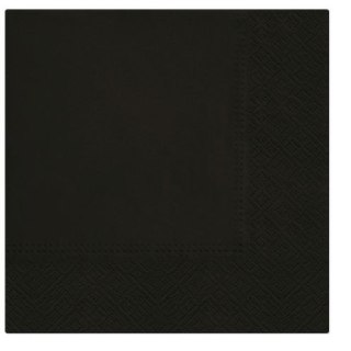 Serwetki czarny bibuła [mm:] 330x330 Paw (111018)