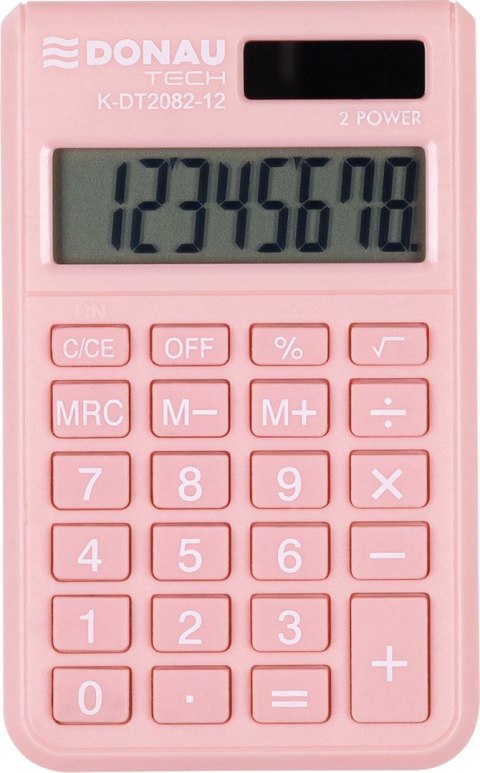 Kalkulator kieszonkowy morelowy Donau Tech (K-DT2082-12)