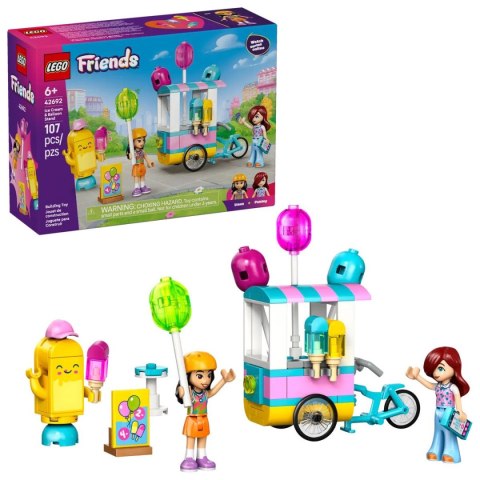 Klocki konstrukcyjne Friends Stoisko z lodami i balonami Lego (42692)