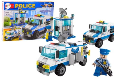 Klocki konstrukcyjne Policja Wóz Policyjny Budynek 271 El Lean (18299)