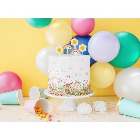 Balon gumowy Pastel Eco Balloons biały 260mm Partydeco (ECO26P-008-10)