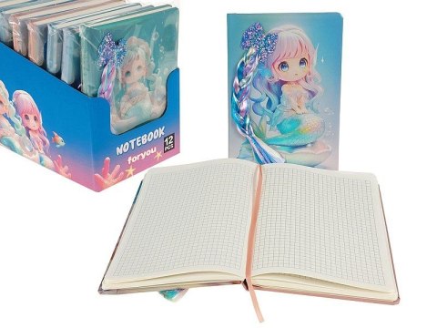 Notes (notatnik) dziewczynka z warkoczem A5 krata Adar (629837)