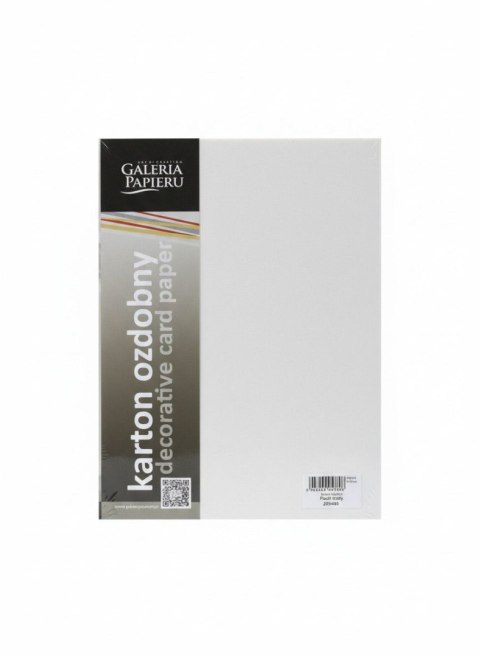 Papier ozdobny (wizytówkowy) flash A4 biały 200g Galeria Papieru (205401)