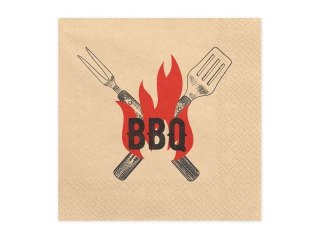 Serwetki BBQ mix papier [mm:] 330x330 Partydeco (SP33-112)