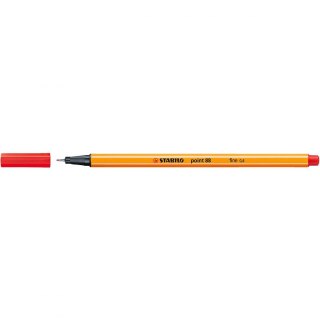 Cienkopis wkład czerwony 0,4mm 1kol. Stabilo (88/40)