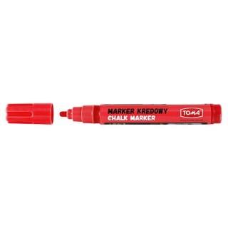 Marker specjalistyczny kredowy wkład czerwony 4,5mm okrągła końcówka Toma (TO-292 2 2)