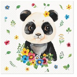 Serwetki Paw Lunch Floral Panda - mix nadruk 330mm x 330mm (SDL136900)