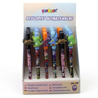 Długopis wymazywalny DINOZAURY wkład niebieski 0,7mm Fun&Joy (FJ01021095)
