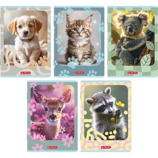 Zeszyt ANIMALS A4 32k. 70g linia podwójna kolorowa Herlitz (400206431)