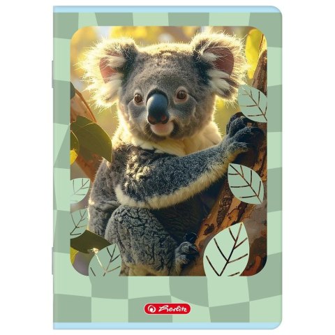Zeszyt ANIMALS A5 16k. 70g linia podwójna kolorowa Herlitz (400206377)