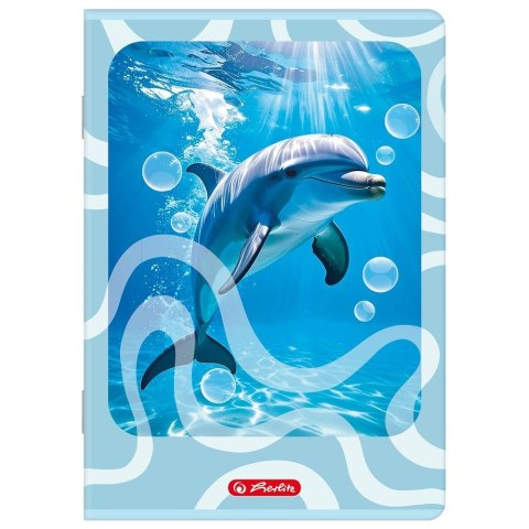 Zeszyt ANIMALS A5 16k. 70g linia podwójna kolorowa Herlitz (400206377)