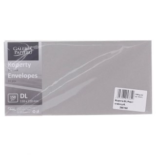 Koperta pearl k 150 DL srebrna [mm:] 110x220 Galeria Papieru (280166) 10 sztuk